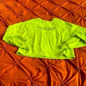 Neon Green sweater from Zara